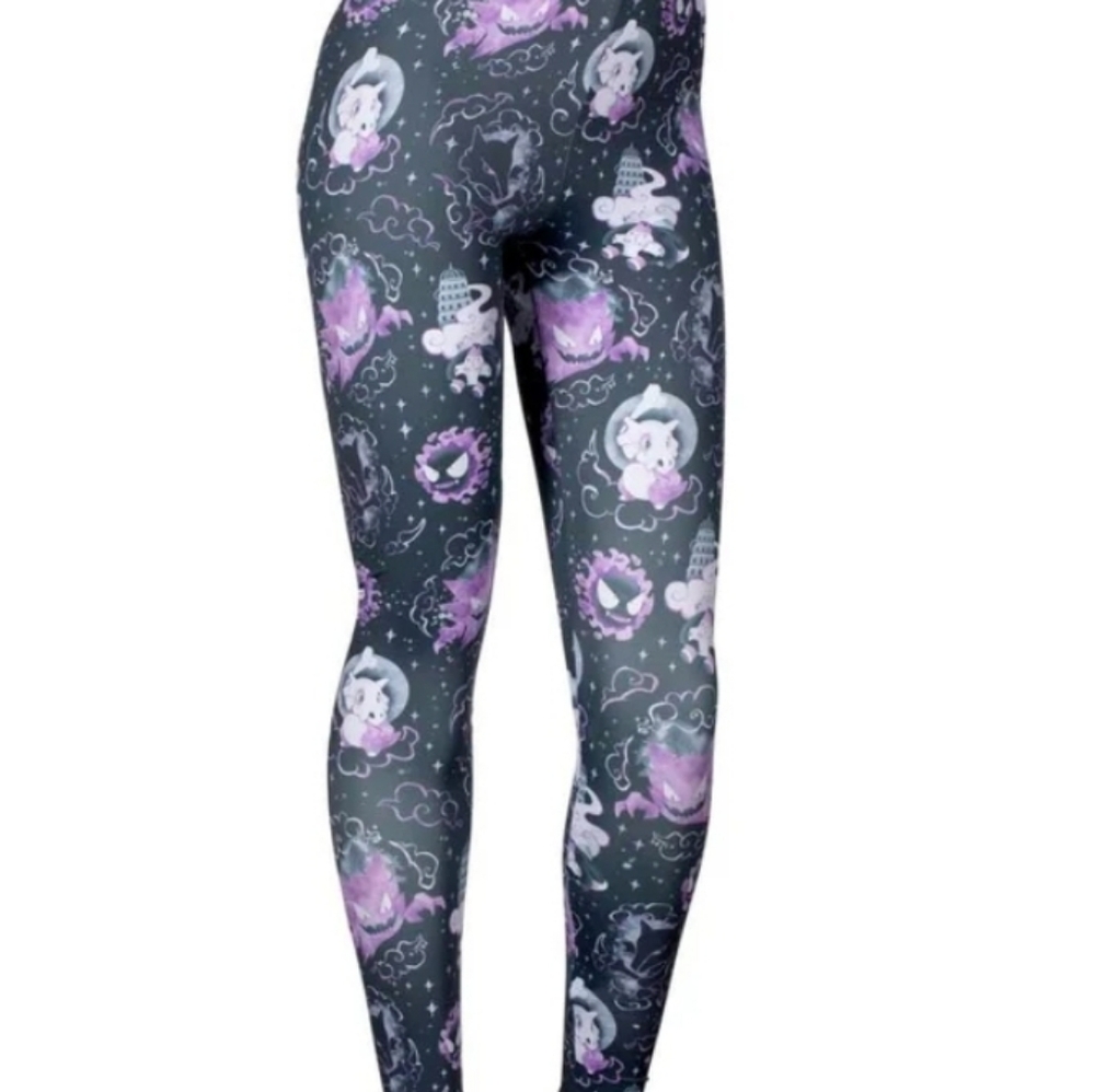 Pokemon Center Lavender Town Printed Leggings - fits like S (Size M)